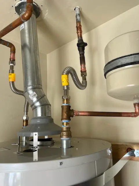 Water heater installation and plumbing repair in Hillegass